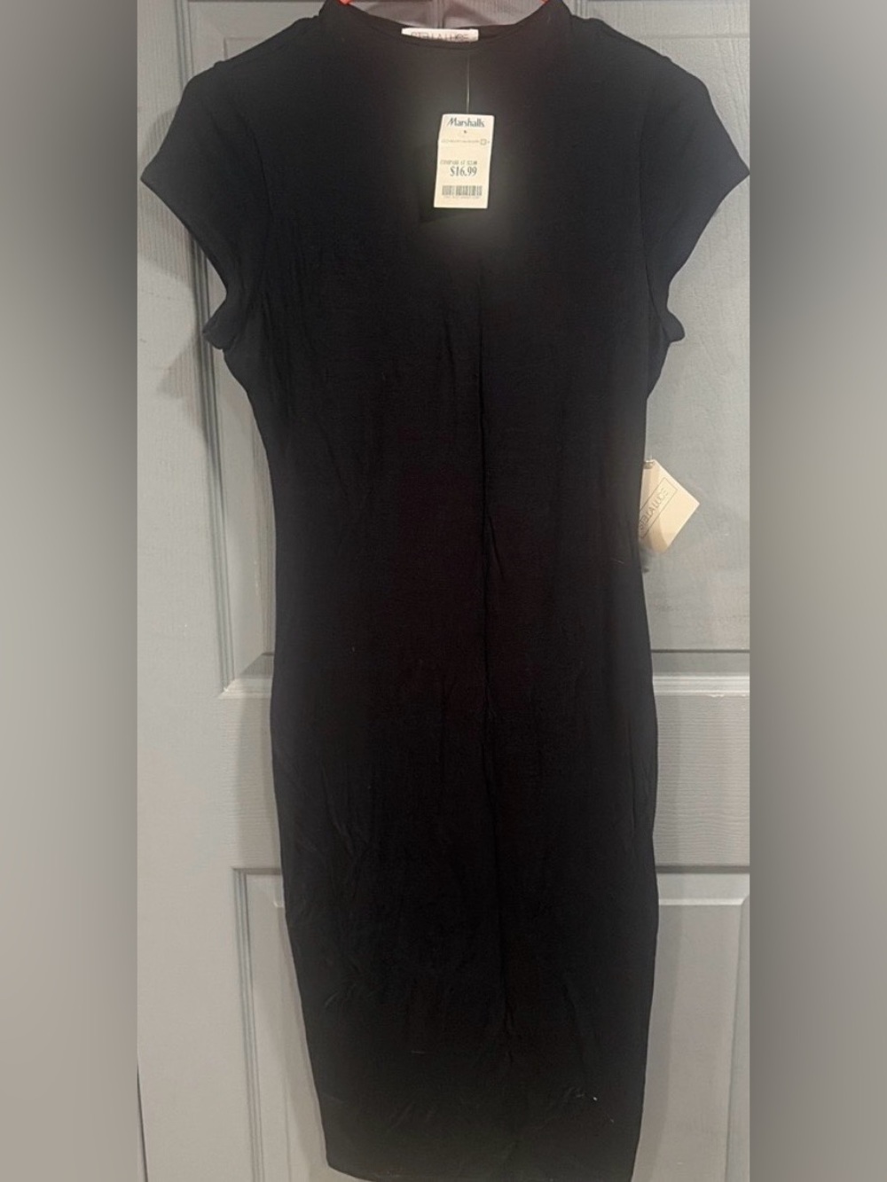 Classic Black Midi Bodycon Dress